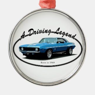 1969 Camaro blauw Metalen Ornament