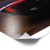 1969 Camaro op het rotsig voor zonsondergang Foto Afdruk (Hoek)