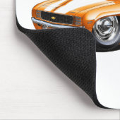 1969 Camaro - Oranje-witte auto Muismat (Hoek)