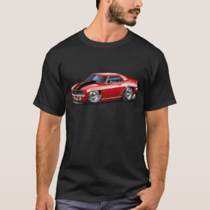 1969 Camaro Red-Black Car T-shirt
