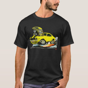 1969 Camaro RS SS Yellow-Black Car T-shirt