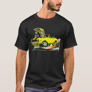 1969 Camaro RS SS Yellow-Black converteerbaar T-shirt