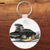 1969 Camaro RS SS zwarte auto Sleutelhanger (Voorkant)