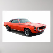 1969 Camaro SS Poster (Voorkant)