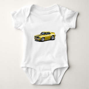 1969 Camaro SS Yellow-Black Car Romper