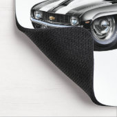 1969 Camaro SS zwart-witte auto Muismat (Hoek)