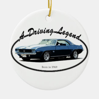 1969 CAMARO YENKO BLUE KERAMISCH ORNAMENT