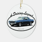1969 CAMARO YENKO BLUE KERAMISCH ORNAMENT (Links)
