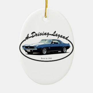 1969 CAMARO YENKO BLUE KERAMISCH ORNAMENT