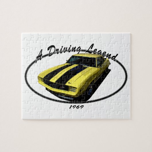1969 CAMARO Z28 GEEL LEGPUZZEL (Horizontaal)