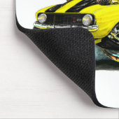 1969 Camaro Z28 gele-zwarte auto Muismat (Hoek)