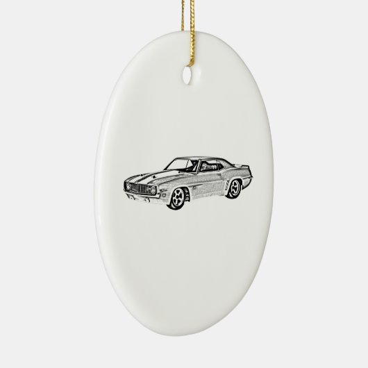 1969 Camaro Z28 Keramisch Ornament (Rechts)