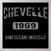1969 Chevelle American Muscle Poster (Voorkant)