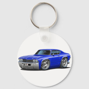 1969 Chevelle Blue Car Sleutelhanger