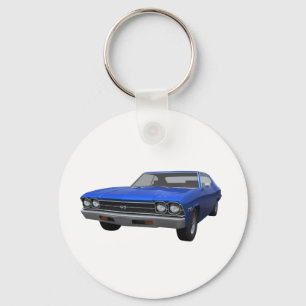 1969 Chevelle SS: Blauwe afwerking Sleutelhanger