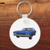 1969 Chevelle SS: Blue Finish Sleutelhanger (Voorkant)