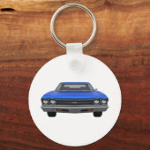 1969 Chevelle SS: Blue Finish Sleutelhanger (Voorkant)