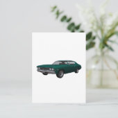 1969 Chevelle SS: Groene afwerking Briefkaart (Staand voorkant)