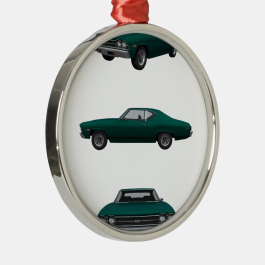 1969 Chevelle SS: Metalen Ornament (Rechts)