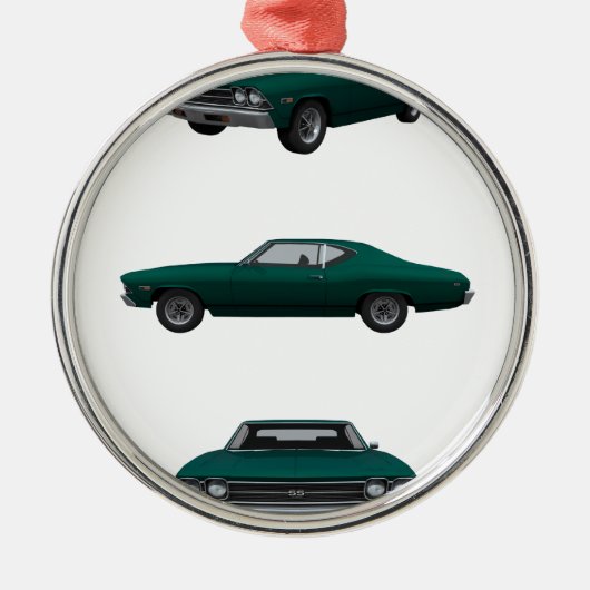1969 Chevelle SS: Metalen Ornament (Voorkant)