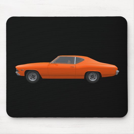 1969 Chevelle SS: Oranje finish: Mousepad Muismat (Voorkant)