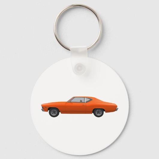 1969 Chevelle SS: Oranje finish Sleutelhanger (Voorkant)