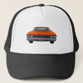 1969 Chevelle SS: Oranje Fins Trucker Pet (Voorkant)