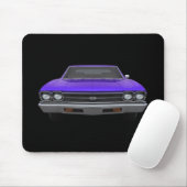 1969 Chevelle SS: Paarse finish: Mousepad Muismat (Met muis)