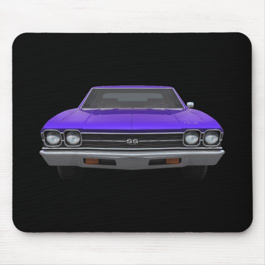 1969 Chevelle SS: Paarse finish: Mousepad Muismat (Voorkant)