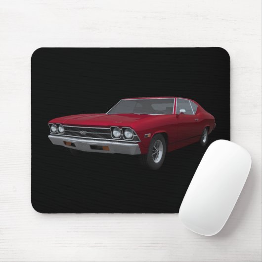1969 Chevelle SS: Snoep Apple Finish: Mousepad Muismat (Met muis)
