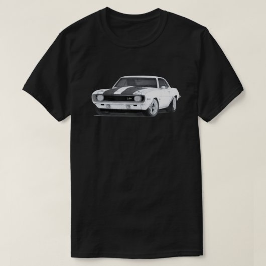 1969 Chevrolet Camaro Z28 Tekening Classic T-Shirt (Design voorkant)