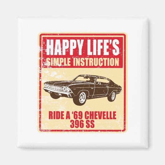 1969 Chevrolet Chevelle 396 SS Magneet (Voorkant)