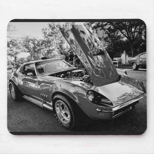 1969 Chevrolet Corvette met bewegingsprestaties En Muismat (Voorkant)