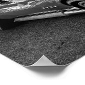 1969 Chevrolet Corvette met bewegingsprestaties En Poster (Hoek)