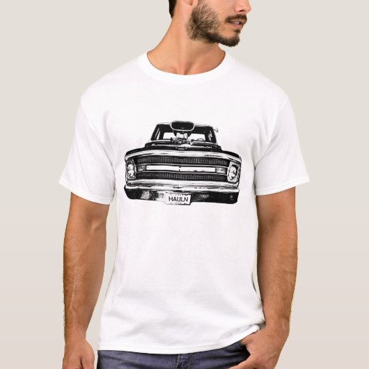 1969 Chevy C10 Muscle Truck T-shirt (Voorkant)