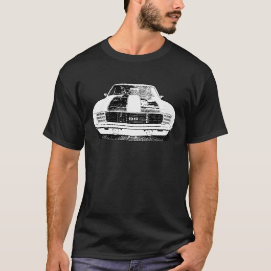 1969 Chevy Camaro RS T-shirt (Voorkant)