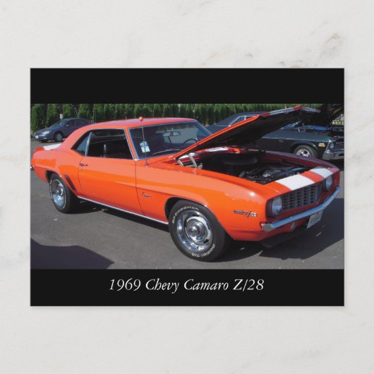 1969 Chevy Camaro Z/28 Briefkaart (Voorkant)