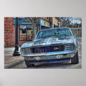 1969 Chevy Camaro Z/28 in HDR. Poster (Voorkant)