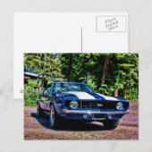 1969 chevy super sport SS Camaro Briefkaart (Voorkant / Achterkant)