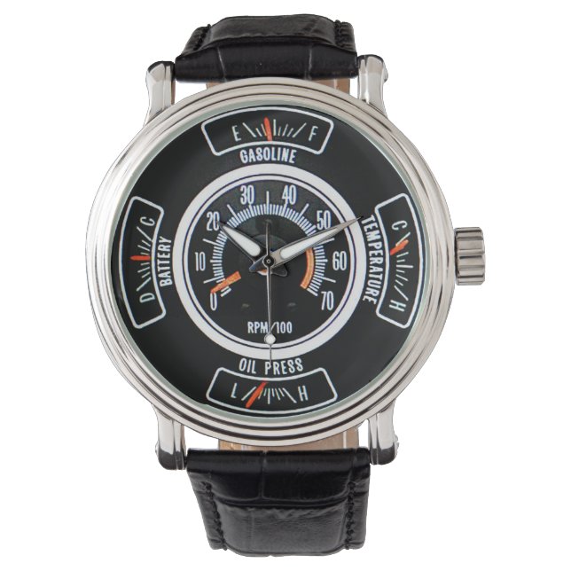 1969 Classic Midsize Car Tachometer and Gauges Horloge (Voorkant)