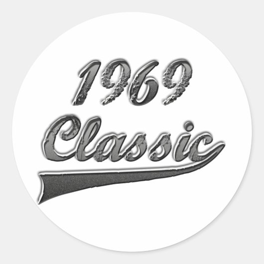 1969 Classic Ronde Sticker (Voorkant)