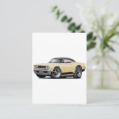 1969 Coronet RT Tan-Black Briefkaart (Staand voorkant)