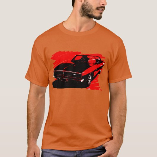 1969 Dodge Charger Tshirt (Voorkant)