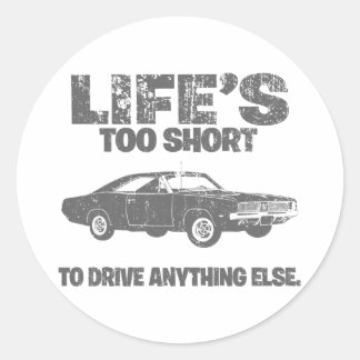 1969 Dodge Hemi-lader Ronde Sticker