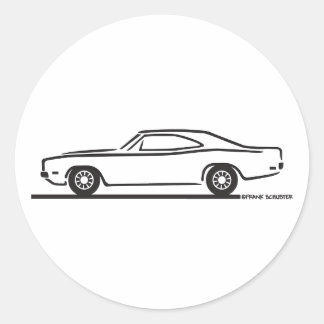 1969 Dodge-lader Ronde Sticker
