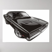 1969 Dodge-Poster Poster (Voorkant)