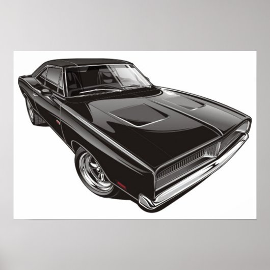 1969 Dodge-Poster Poster (Voorkant)