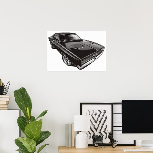 1969 Dodge-Poster Poster (Thuiskantoor)