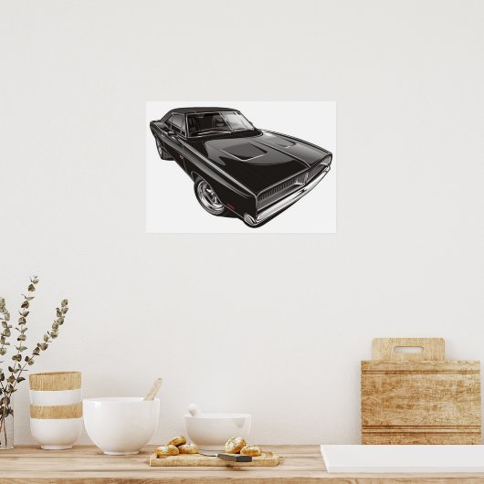 1969 Dodge-Poster Poster (Keuken)