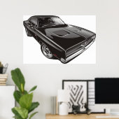 1969 Dodge-Poster Poster (Thuiskantoor)